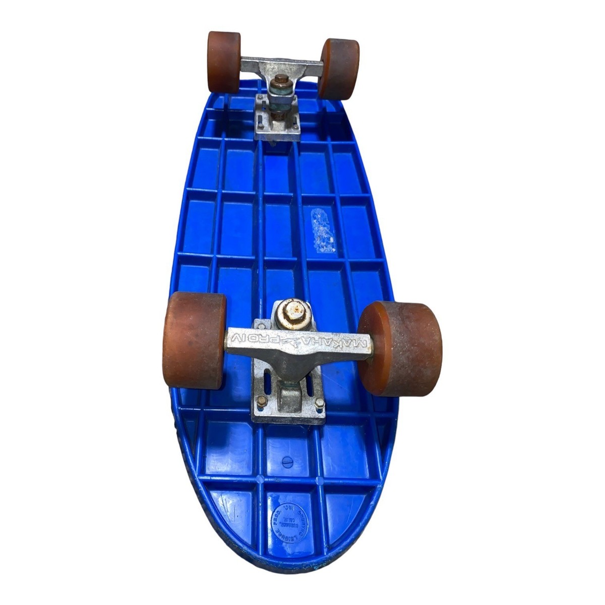 Vintage Makaha Pro IV GT Coyote Skateboard Blue Deck & Orange