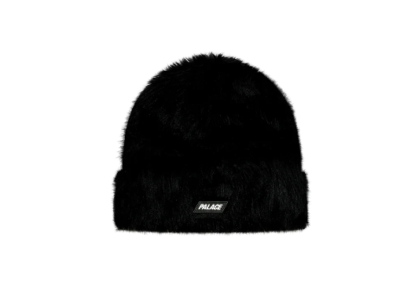 Palace Skateboards Teddy Beanie Black Size L/XL FW23 Faux Fur