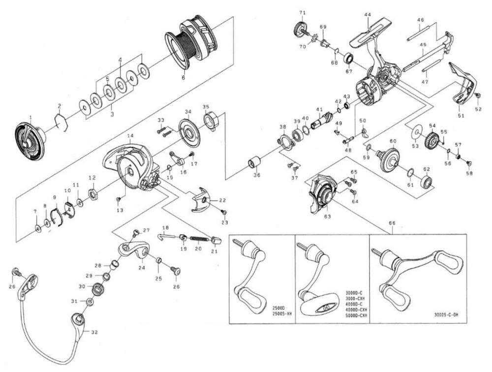 DAIWA Genuine Parts 18 Regalis LT3000-CXH Drag Knob Part Number 1
