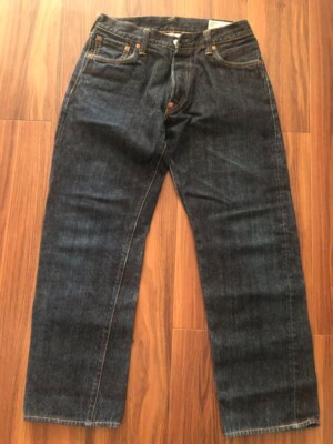 EVISU 2000 No.1 Selvedge Denim Jeans Size 34x35 Rare Vintage