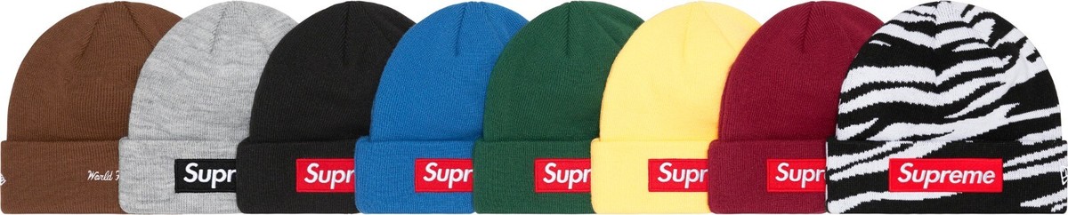 Supreme x New Era Box Logo - World Famous Beanie FW22 (FW22BN10