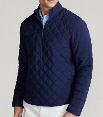 Polo Ralph Lauren Golf Diamond Quilted 1/4 Zip Mockneck Pullover