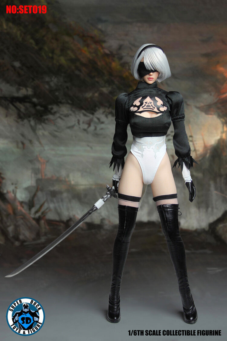 PHICEN SuperDuck Nier Automata 2B 1/6 Action Figure for sale