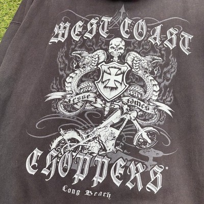 West Coast Choppers Hoodie Mens Large Gothic Graphic Jesse Pinkman