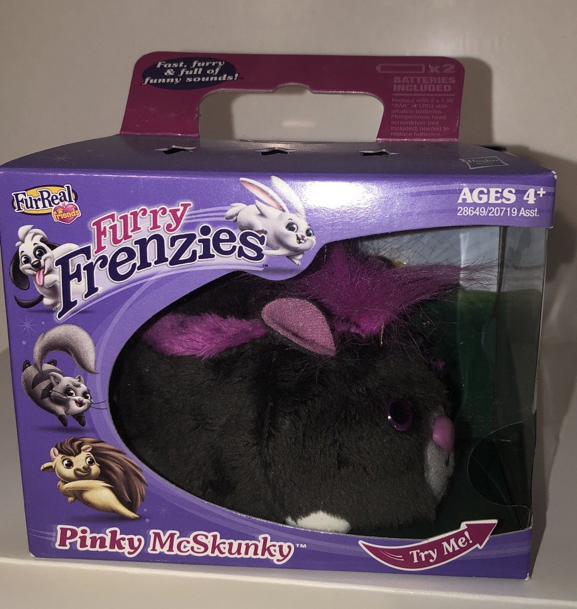 FurReal Friends Furry Frenzies Pinky McSkunky Hasbro 2010 New | eBay