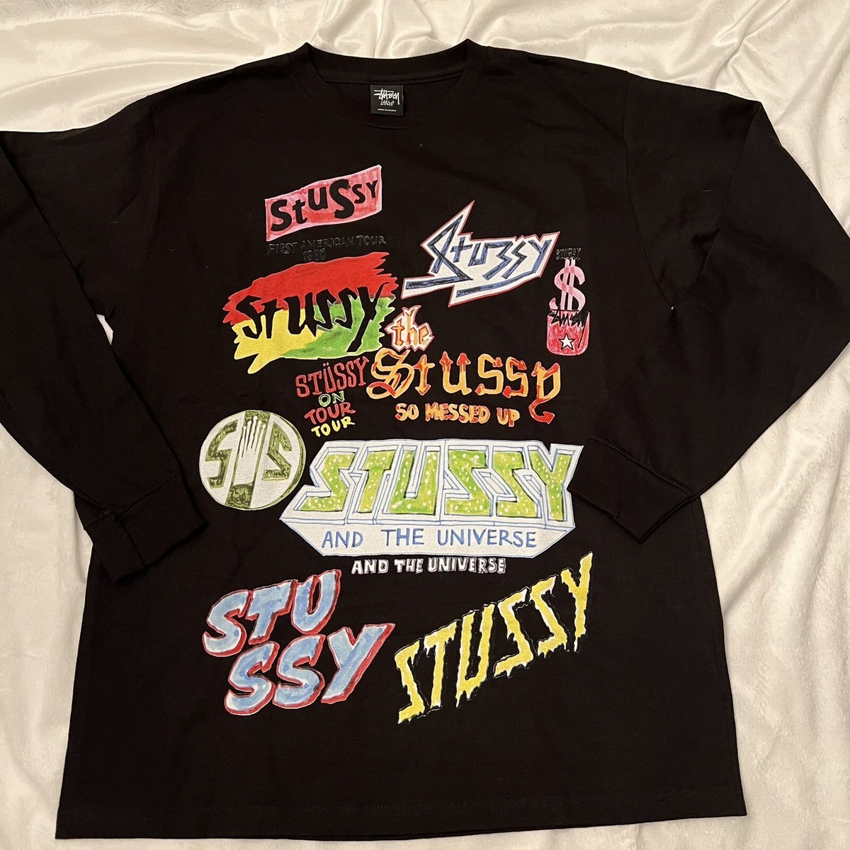Vintage Stussy Japan Long Sleeve T Shirt Size Large NEW RARE | eBay