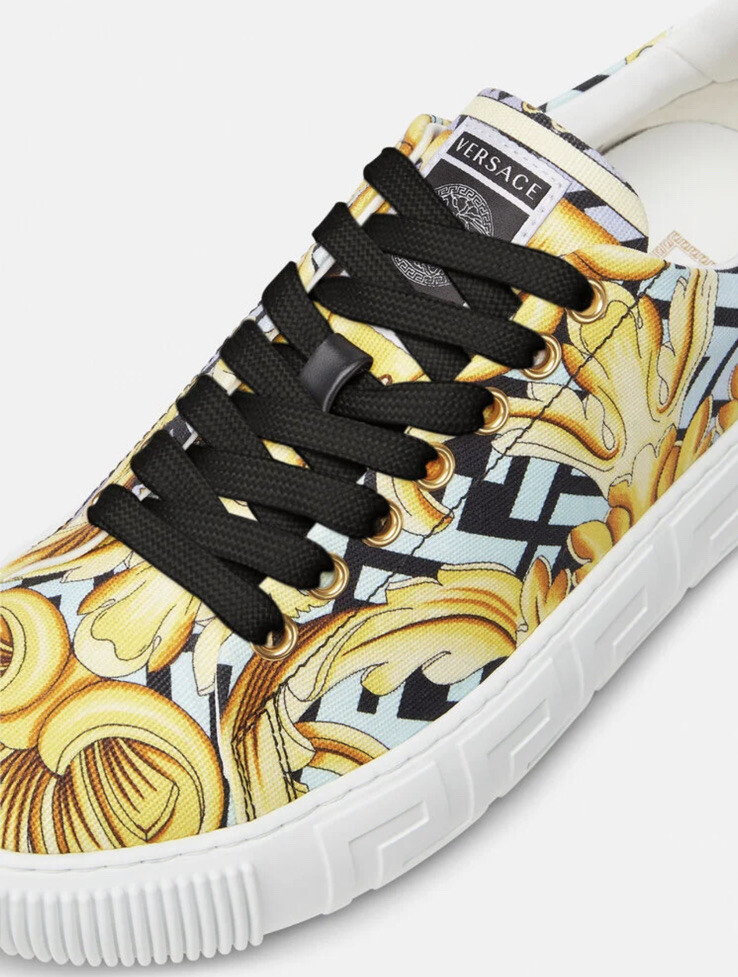 NIB Fendi X Versace Fendace Collaboration Gold Baroque Grecca