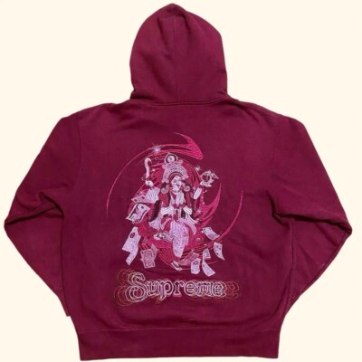 Supreme Lakshmi Oversized Zip Up Hooded Sweatshirt 22AW Red Men's