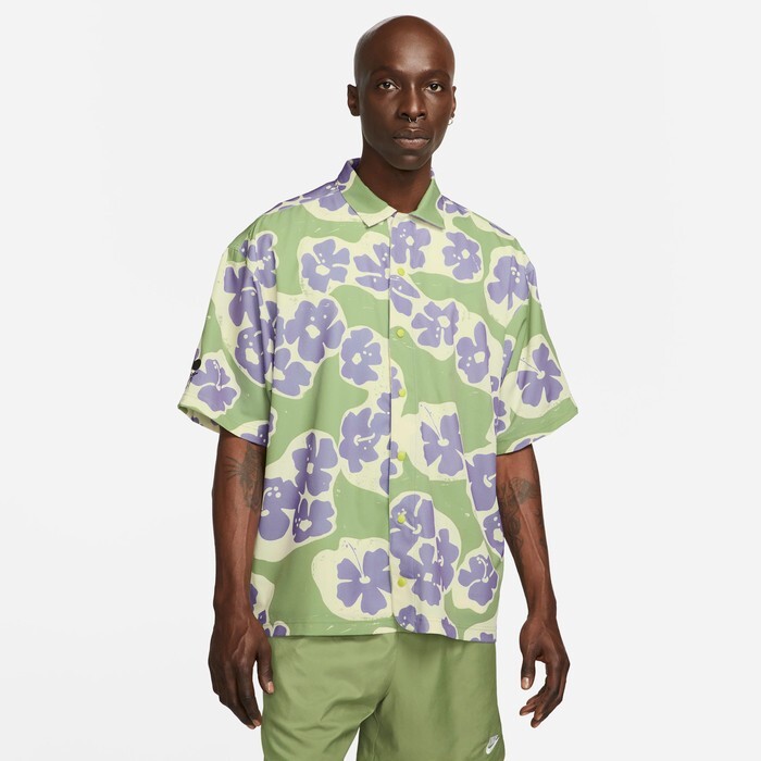 Nike Tennis Naomi Osaka Short Sleeve Snap Front Top Shirt DX1846