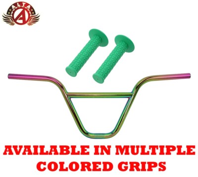ALTA BMX CHROMOLY Z-Bar Handlebar OIL SLICK W/ 124mm TRIANGLE BMX
