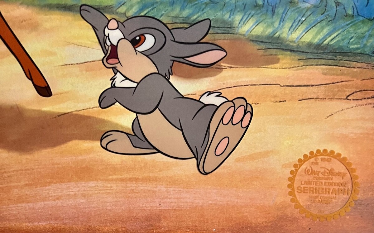 ディズニー 限定版セル画 [バンビ They Call Me Thumper] ディズニー