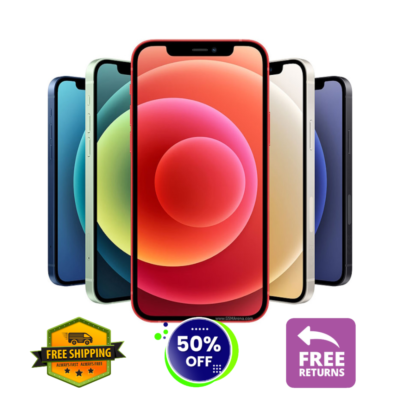 Apple iPhone 12 64GB 128GB Unlocked Verizon Smartphone Black Green