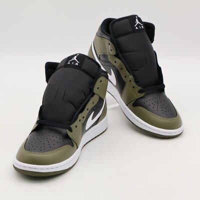 Size 13 - Air Jordan 1 Mid Medium Olive for sale online | eBay