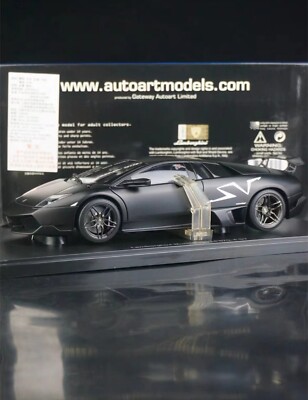 RARE* 1/18 Autoart LAMBORGHINI MURCIELAGO LP670-4 SV MATT BLACK | eBay