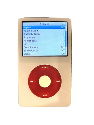 APPLE iPOD CLASSIC 5th White 30gb Chrome Back Excellent Condition