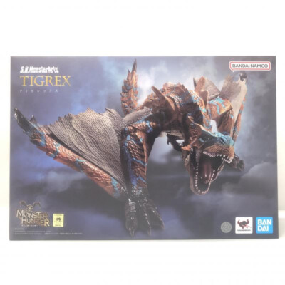 Bandai S.H.MonsterArts Monster Hunter Rise Tigrex Action Figure in
