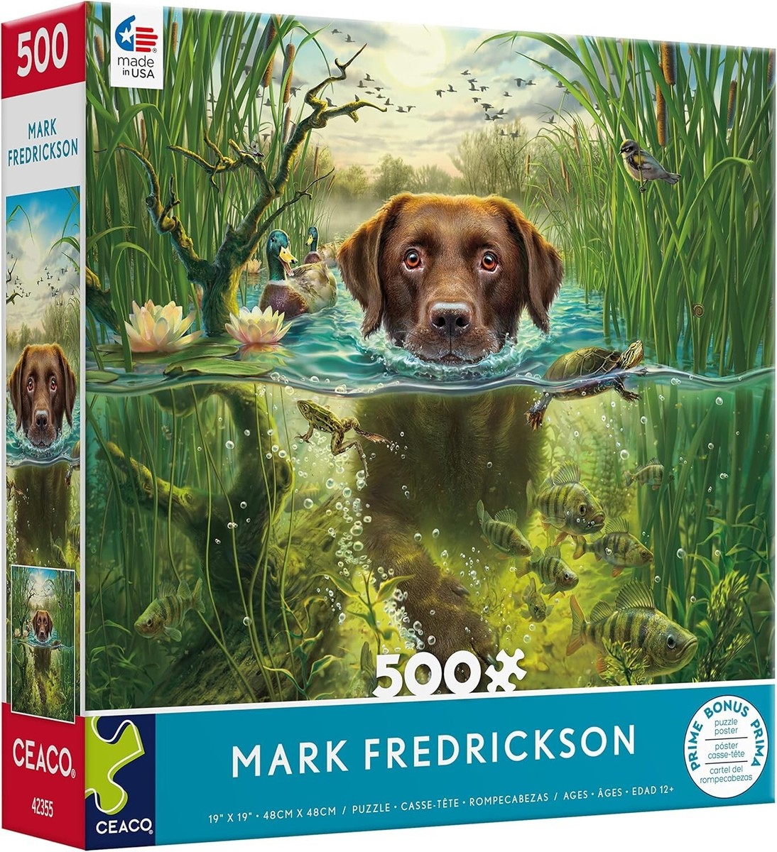 Mark Fredrickson - Chocolate Lab - 500 Piece Jigsaw Puzzle NEW | eBay