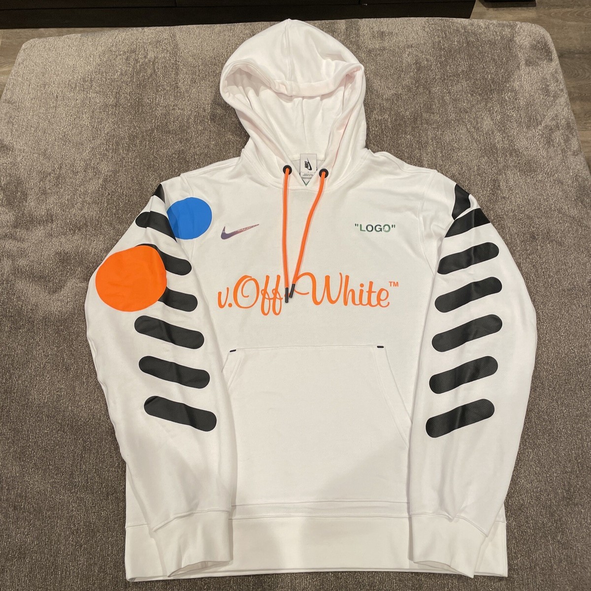 Nike X Off-White Mercurial NRG Hoodie - White, Size L | eBay