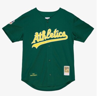 MLB Mitchell & Ness Oakland Athletics #25 Baseball Jersey New Mens