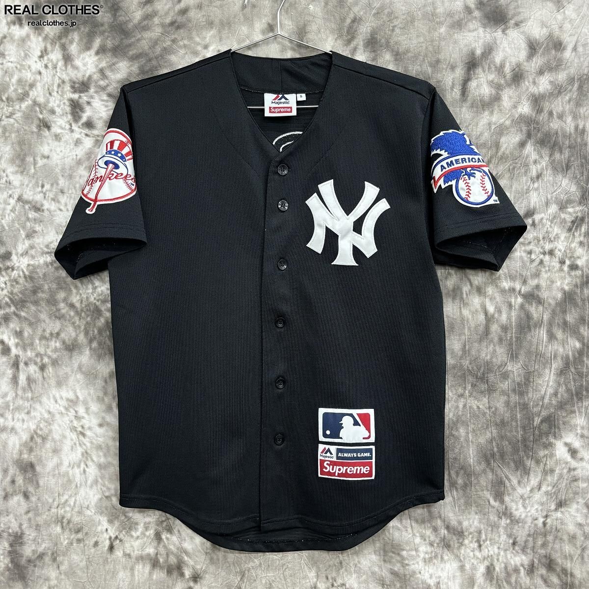 極美品Majestic MLB NY SUBWAY SERIES Jersey黒 【公式通販】