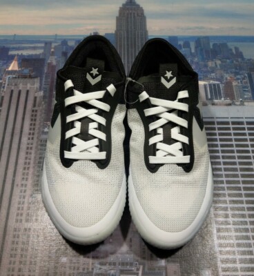 Converse All Star Pro BB Basketball Ox Low Top White/Black Size 8