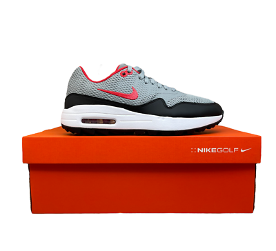Size 8 - Nike Air Max 1 Golf Particle Grey Red for sale online | eBay