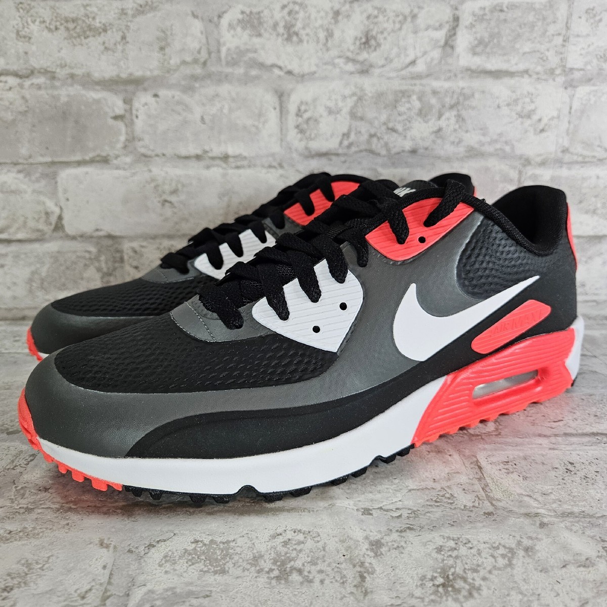 Nike Air Max 90 G Infrared Black Iron Grey CU9978 010 Men's Size