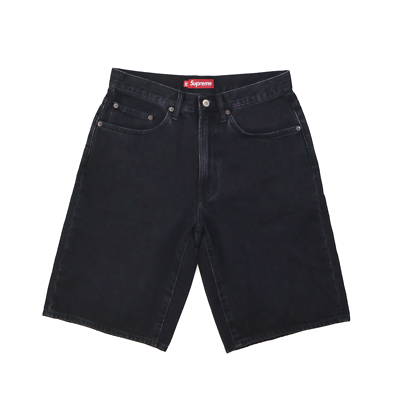 Supreme Baggy Denim Short Black | eBay