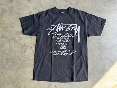 DS Futura x Stussy World Tour T-shirt sz Large Black | eBay