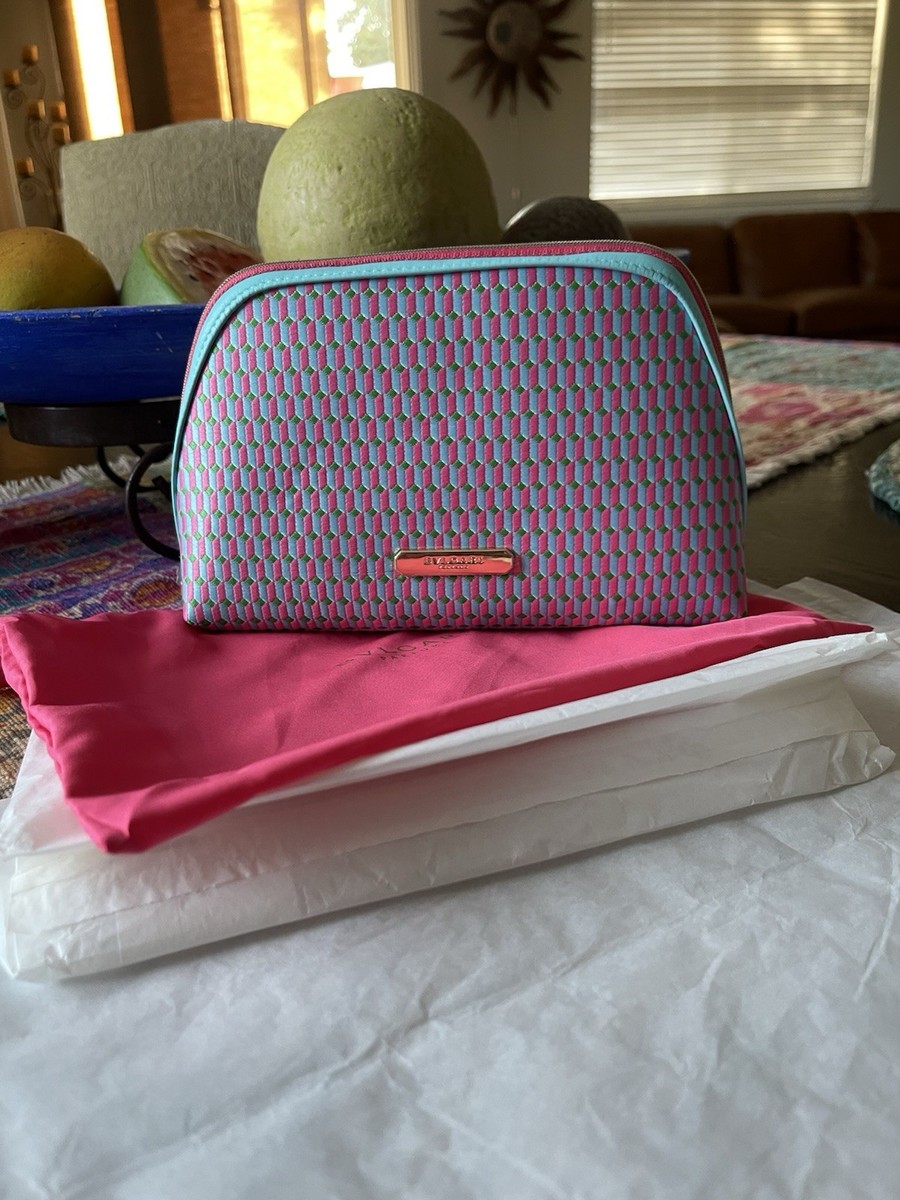 BVLGARI Womens Cosmetic Pouch Pink Perfume Travel Case NEW GWP/VIP
