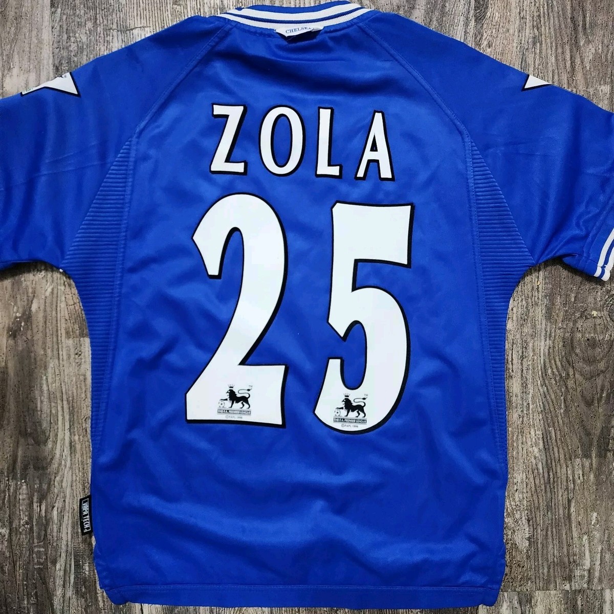 2000 Umbro Chelsea Home Soccer Jersey Gianfranco Zola Men XXS EPL