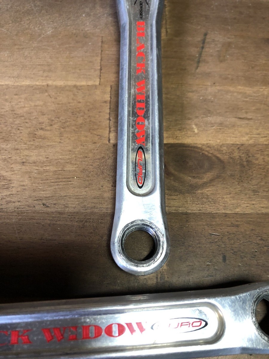 vtg Odyssey Black Widow Crank Set 2 Piece Old School BMX OG 160mm