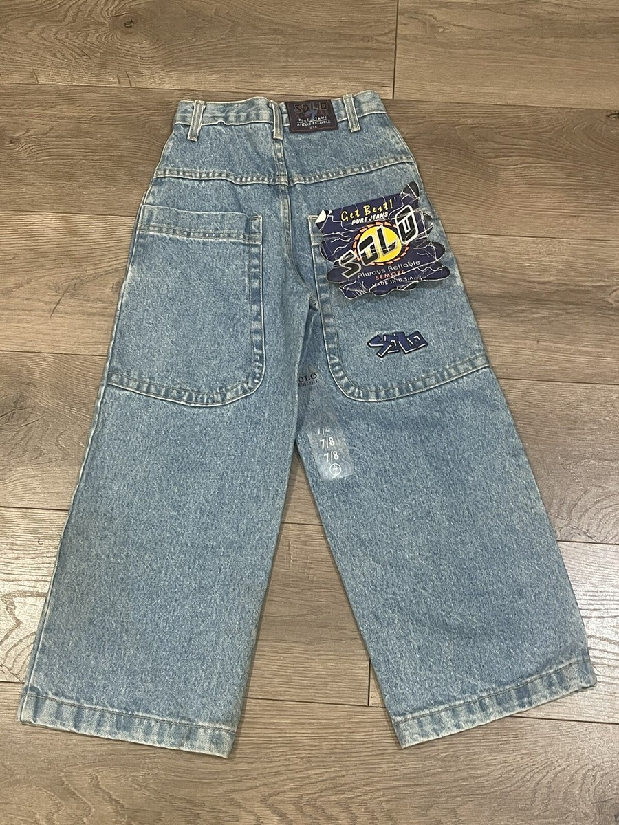 Vintage NWT 90s Solo Semore Jr Baggy Denim Jeans 7/8 Made In USA