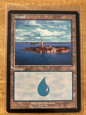 MTG✨EURO Land Promo ISLAND Venezia, Italy 🇮🇹 ✨Red MINT Rare