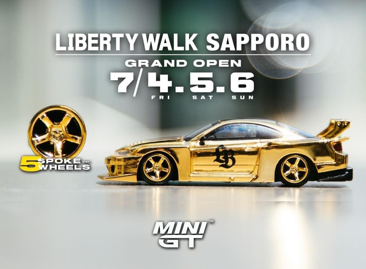 Mini GT LB-Super Silhouette Nissan Silvia S15 Type 1 Sapporo Gold