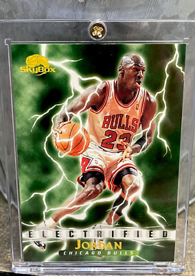 Michael Jordan Card LIGHTNING RARE 🔥 90's INSERT SP AUTHENTIC