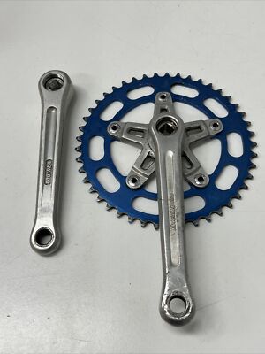 VINTAGE BMX CRANK SET SUPER MAXY SUGINO ALLOY ORIGINAL MONGOOSE GT