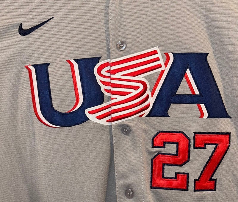 Mike Trout #27 Team USA Nike WBC Jersey Gray – With Hang Tag | eBay