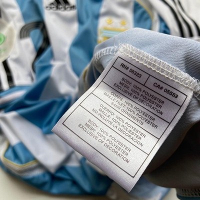 Adidas Argentina Matchworn Jersey #22 Lucho Gonzalez 2006 Size M