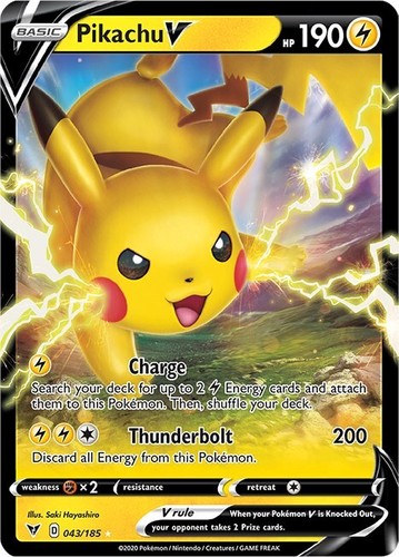 2020 Pokemon Vivid Voltage #043 Pikachu V PSA 10 Gem Mint 💎 | eBay
