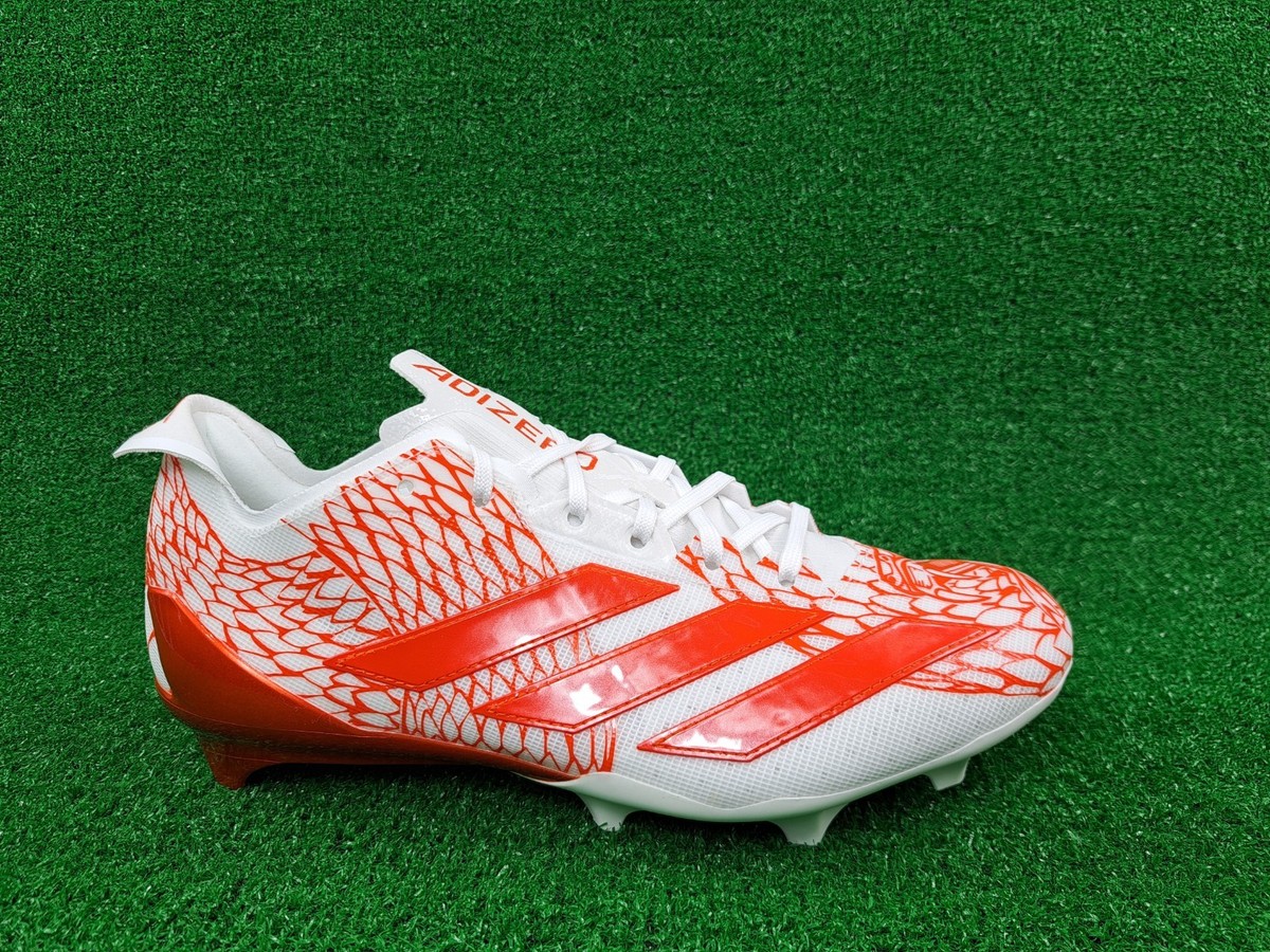 Adidas Adizero Electric II Football Cleats Snake White Orange