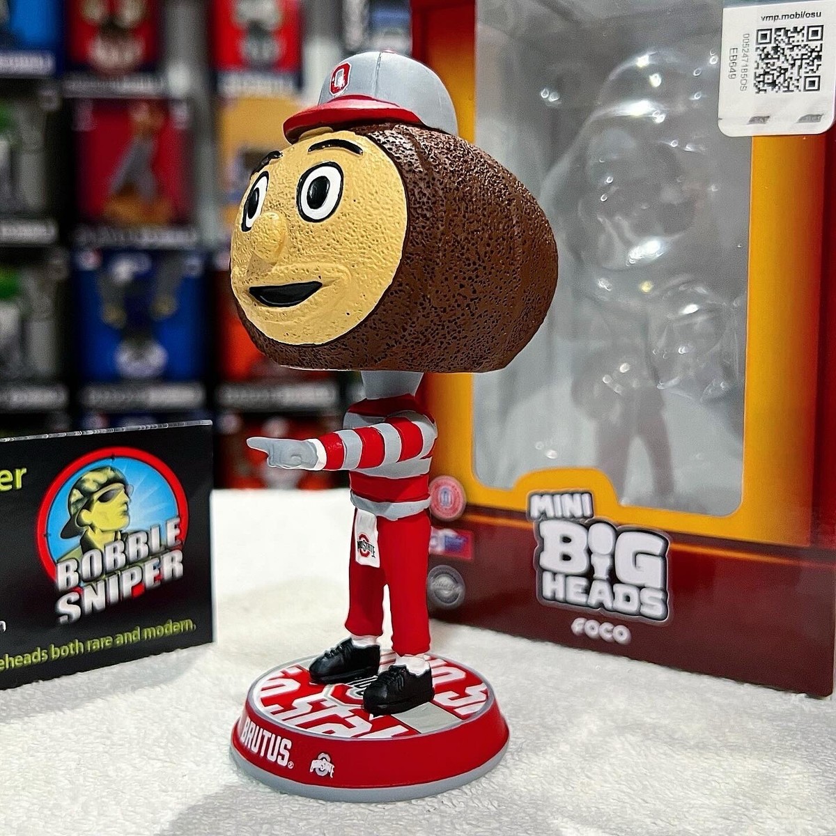 BRUTUS the BUCKEYE Ohio State Buckeyes Mascot Mini Bighead NCAA