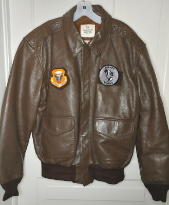 Avirex DSCP A-2 Flight US Air Force Leather Jacket 44R Defensor
