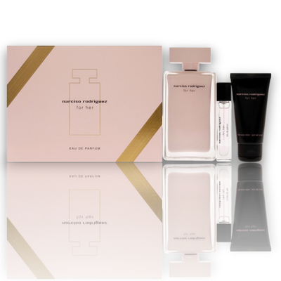 Narciso Rodriguez for HER 3 Pc'S Set EDP 3.3oz+ Mini + BL Spray | eBay