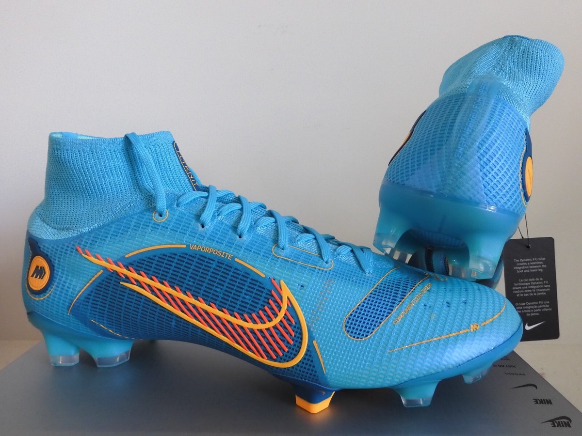 Nike Mercurial Superfly 8 Elite Fg Chlorine Blue-Laser Orange Sz