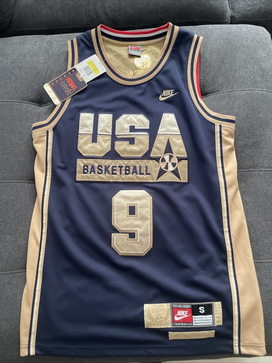 Nike Michael Jordan #9 USA 1992 Basketball Olympic Jersey Men's S