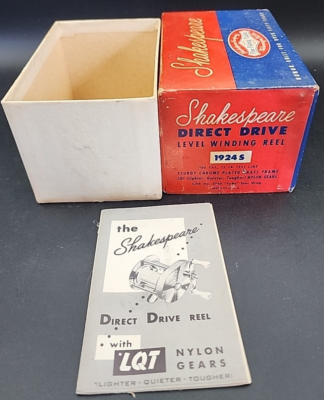 Vintage Shakespeare Direct Drive 1924S Model FK Level Wind Casting