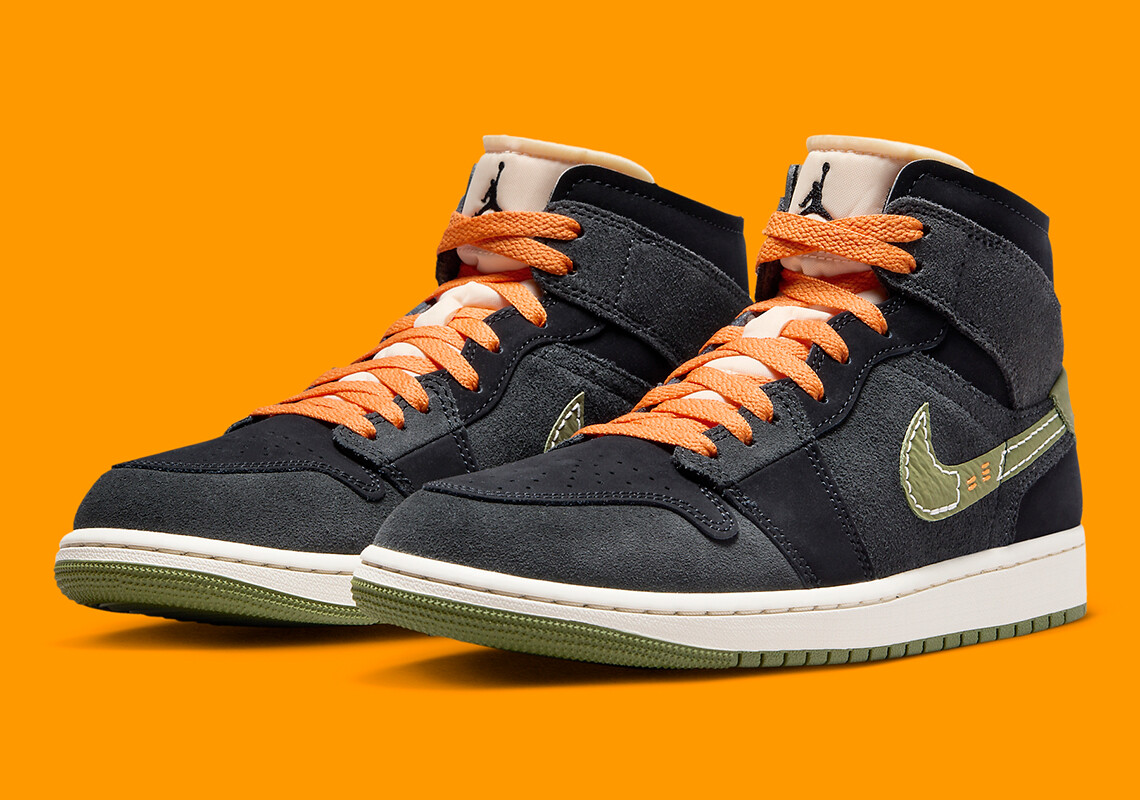 Nike Air Jordan 1 Mid SE Craft Halloween Light Olive Anthracite