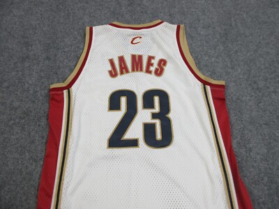 Lebron James Cleveland Cavaliers Jersey Mens Large White NBA