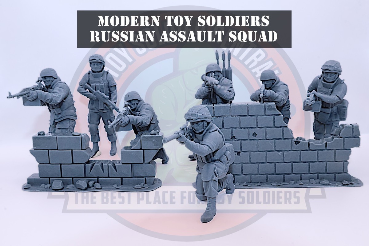 Russian Toy Soldiers - Russian Modern Assault Squad Army Men